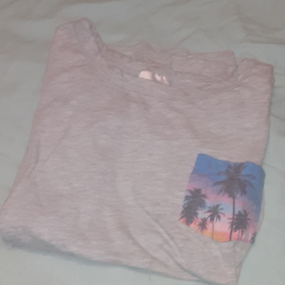 PINK Victoria's Secret Tops - Grey Pocket Tee